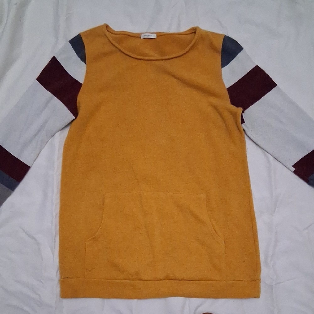 Colorblock Mustard Sweatshirt